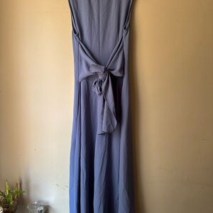 Elegant Blue Sleeveless Dress
